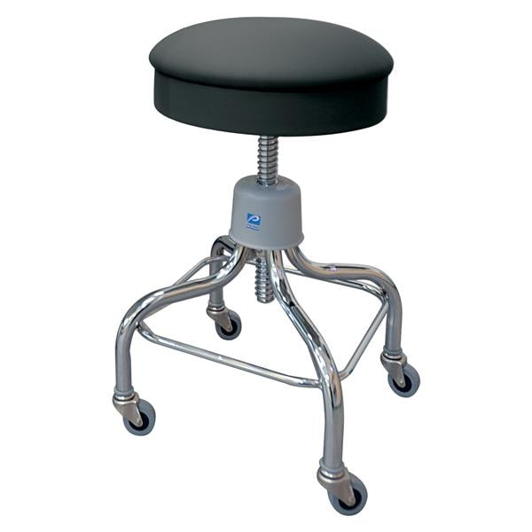 Chrome Series Exam Stool Black 300lb Capacity