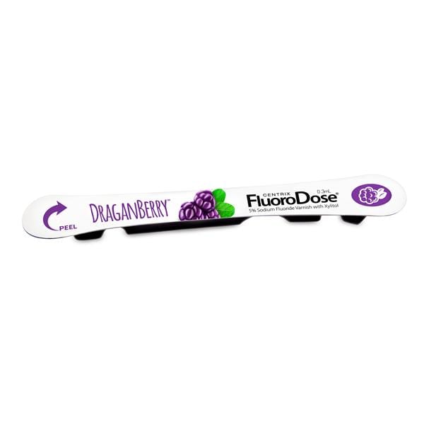 FluoroDose Varnish 5% Sodium Fluoride DraganBerry 120/Pk