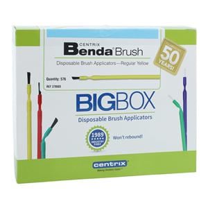 Benda Brush Bendable Brushes Yellow Regular Point 576/Bx