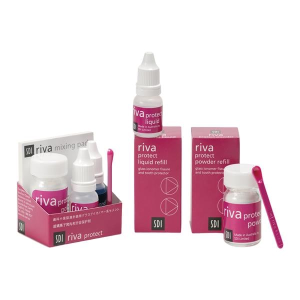 Riva Protect Pit & Fissure Sealant Powder & Liquid Kit Pink 1/Pk