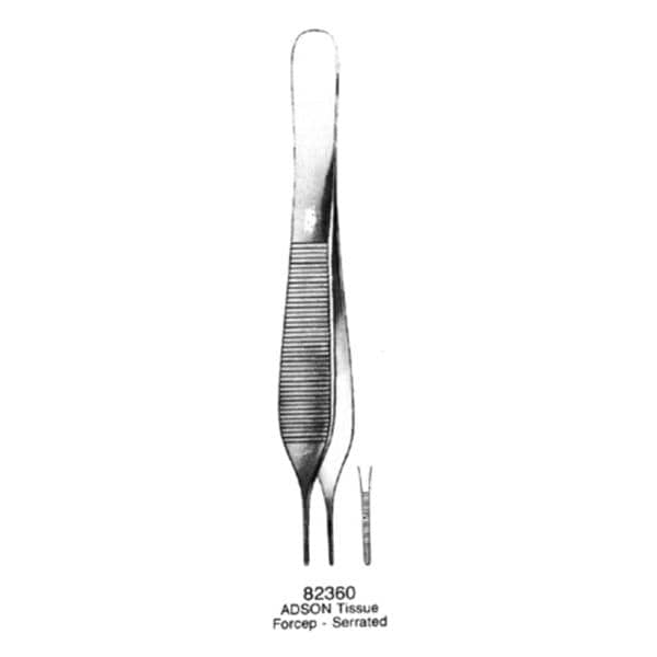 Adson Tissue Forcep 4-3/4" Ea