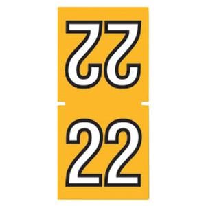 SYCOM 2022 TOP TAB LABELS YELLOW 252/Pk