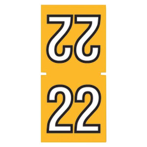 SYCOM 2022 TOP TAB LABELS YELLOW 252/Pk