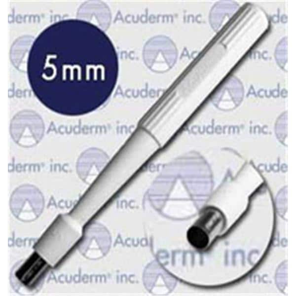 Acu-Punch Dermal Biopsy Punch 5mm Stainless Steel Blade Sterile Disposable 50/Bx