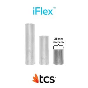 TCS iFlex Polyolefin Thermoplastic Flexible Dark Pink Small 25mm Cartridge 5/Pk