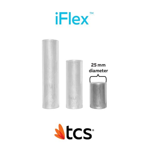 TCS iFlex Polyolefin Thermoplastic Flexible Dark Pink Small 25mm Cartridge 5/Pk