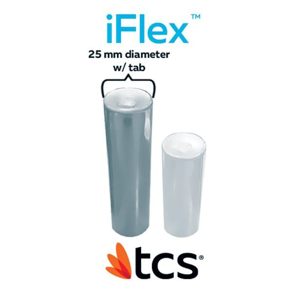 TCS iFlex Polyolefin Thermoplastic with Tab Natural Lrg 25mm Tab Crtrdg 5/Pk