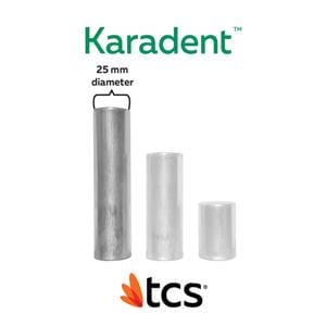 TCS Karadent Thermoplastic Semi-Rigid Natural Clear Large 25mm Cartridge 5/Pk