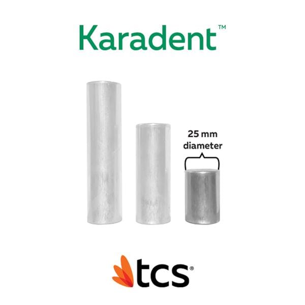 TCS Karadent Thermoplastic Semi-Rigid Standard Pink Small 25mm 5/Pk