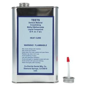 Teets Denture Resin Heat Cure 32oz/Bt