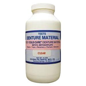 Teets Denture Resin Cold Cure Clear 1Lb