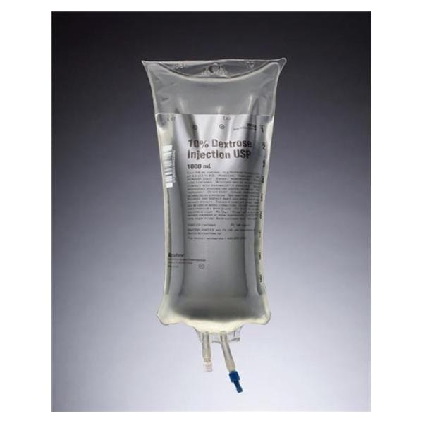 Viaflex IV Injection Solution Dextrose 10% 1000mL Strl Vflx Plstc Cntr 14/Ca