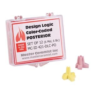 Design Logic Color-Coded Pegs Firing Tray Accessory Posterior 12/Pk