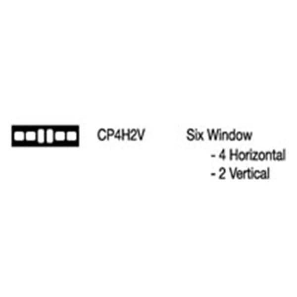 X-Ray Film Mounts 4H2V #2 Clear Plastic 100/bx