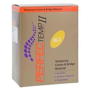 PERFECTemp II Temporary Material 50 mL Shade BL2 Cartridge Refill Package