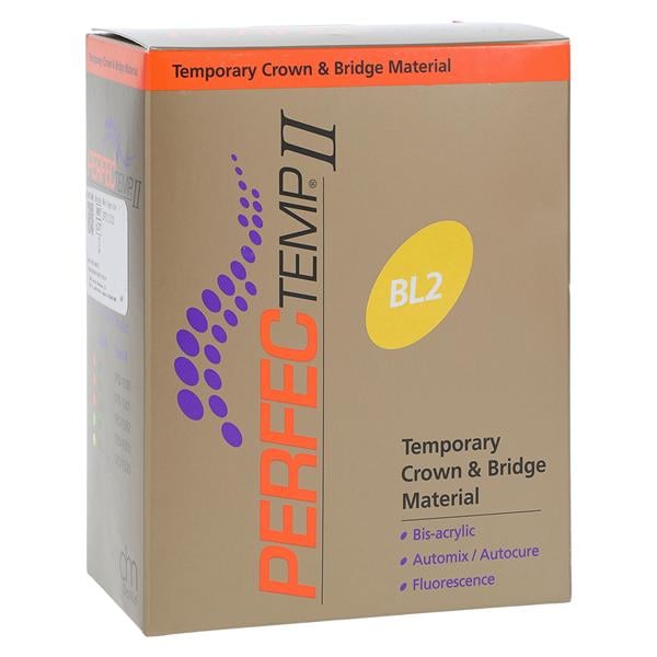 PERFECTemp II Temporary Material 50 mL Shade BL2 Cartridge Refill Package