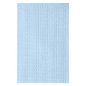 Plasbak Patient Towel 2 Ply Tissue / Poly 13.5 in x 18 in Blue Disposable 500/Ca