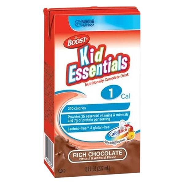 Boost Kid Essentials Pedo Ntrtn Drnk LacFr & Gltn Fr RchChoc 8oz Carton 27/Ca