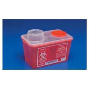 Monoject Sharps Container 4qt Translucent Red 10.56x6.75x7.08" Vert Drp Plstc EA, 40 EA/CA