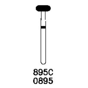 Robot Diamond Bur Friction Grip Regular 068/046 6/Pk