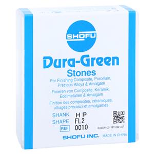 Dura-Green Mounted Stones Green 12/Bx