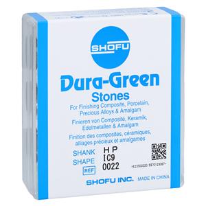 Dura-Green Mounted Stones Green 12/Bx