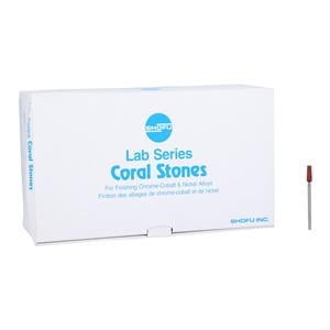 Lab Series Aluminum Oxide Mounted Stones Coral 72/Bx