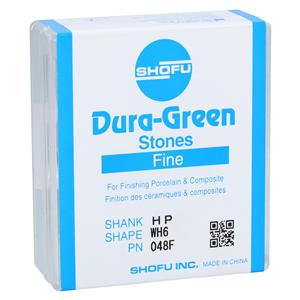 Dura-Green Mounted Stones Fine Wheel Green 12/Bx