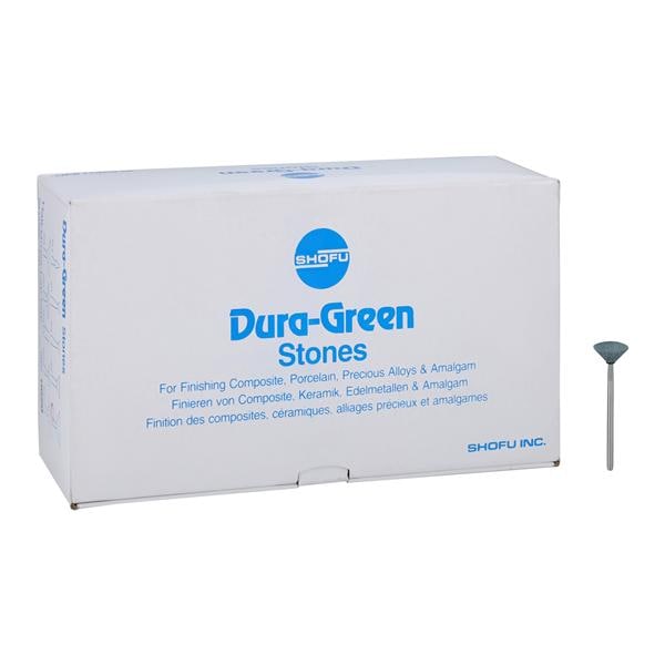 Dura-Green Mounted Stones Inverted Cone Green 72/Bx