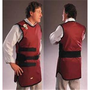 Flow Lead-Free X-Ray Apron Large Adult Burgundy Without Collar Ea