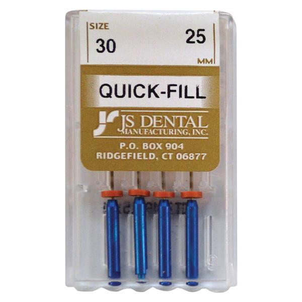 Quick-Fill Obturators 25 mm Size 30 Titanium Blue 4/Pk