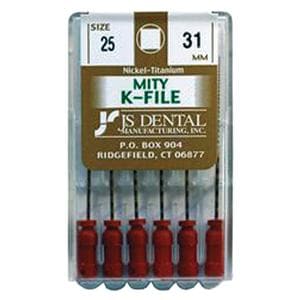 Mity K-File 31 mm Size 25 Nickel Titanium 6/Pk