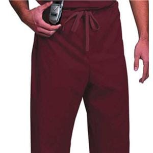 Scrub Pant 1 Pocket Large Burgundy Unisex Ea