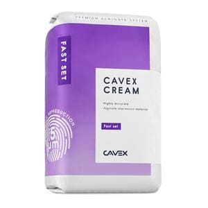 Cavex Cream Dust Free Alginate 500 Gm Pouch Package Fast Set Ea