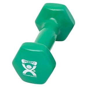 CanDo Weight Dumbbell 3lb Iron/Vinyl Coated Green