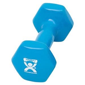 CanDo Weight Dumbbell 4lb Cast Iron/Vinyl Coated Light Blue