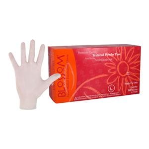 Blossom Latex Exam Gloves Large White Non-Sterile, 10 BX/CA