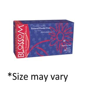 Blossom Nitrile Exam Gloves Large White Non-Sterile