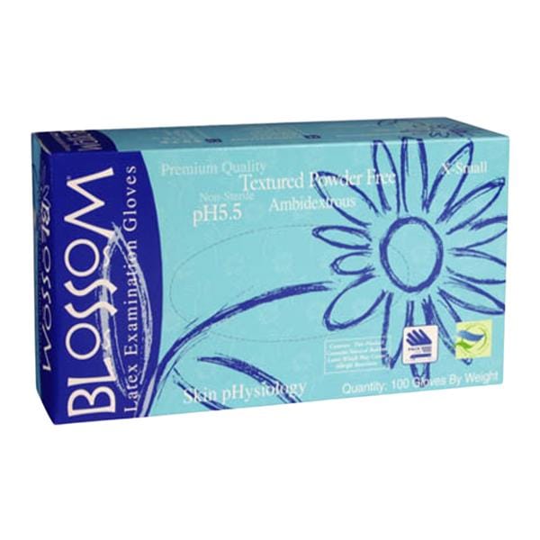 Blossom Exam Gloves X-Large Blue Non-Sterile