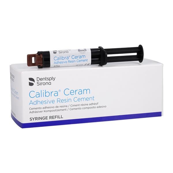 Calibra Ceram Resin Liquid Cement Bleach 4.5 Gm Syringe Refill Ea