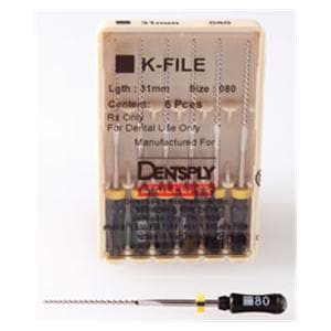 K-File 31 mm Size 80 Stainless Steel Black 6/Pk