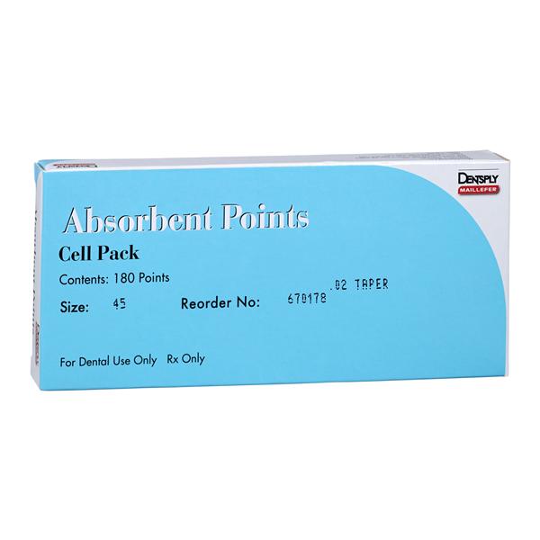 Absorbent Points Size 45 0.02 180/Bx