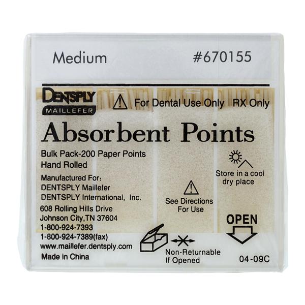 Absorbent Points Medium 200/Bx