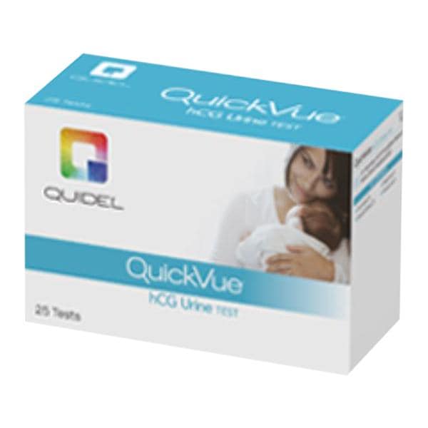 QuickVue One-Step hCG Urine Cassette Test Kit CLIA Waived 25/Bx, 12 BX/CA