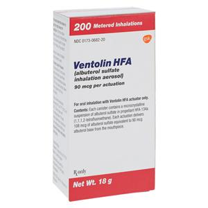 Ventolin Inhalation Aerosol Inhaler 18gm Each