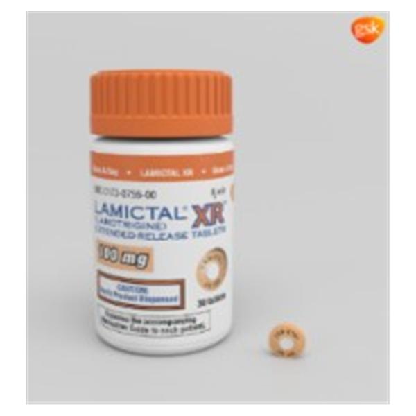 Lamictal XR Extended-Release Tablets 100mg Bottle 30/Bottle Each