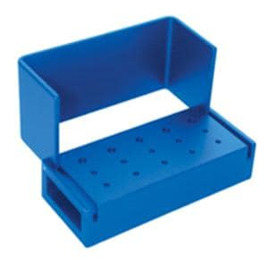 Bur Block Aluminum 15 Hole Blue Swivel Top EA