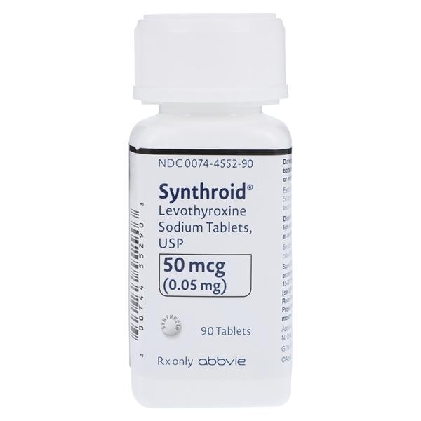 Synthroid Tablets 50mcg Bottle 90/Bottle Each