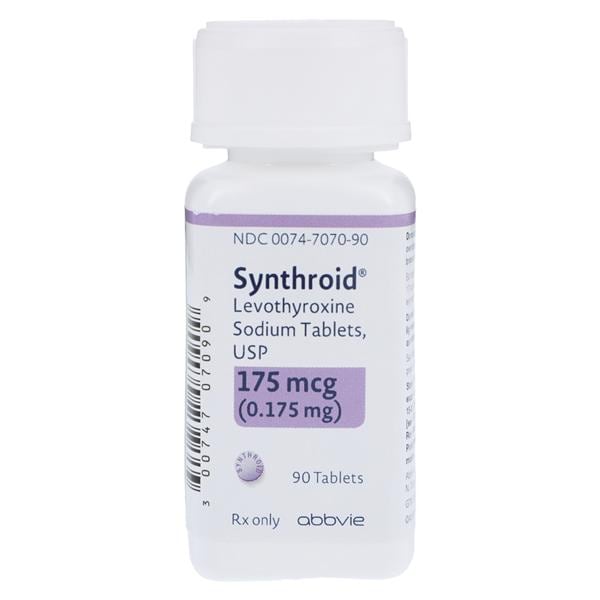 Synthroid Tablets 175mcg Bottle 90/Bottle Each