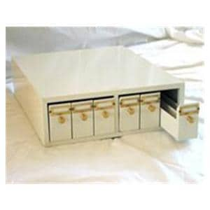 Microscope Slide Storage Cabinet Tan 5000 Position EA